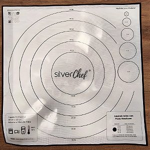 Tapete de Fibra de Vidro e Silicone - 33x33cm - 1 unidade - Rizzo