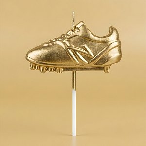 Vela Chuteira de Futebol - Dourada - 11x8cm - 1 unidade - Rizzo