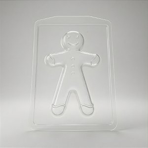 Forma de Acetato Especial - Homem Biscoito - Ref. FP241 - 1 unidade - Crystal - Rizzo