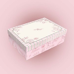 Caixa Retangular com Tampa - Mãe Essência - 27x21x10cm - 5 unidades - Regina - Rizzo