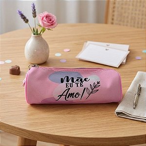 Estojo Redondo - Mãe Eu te Amo - 20x8,5cm - 1 unidade - Rizzo