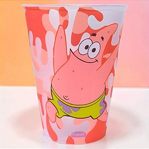 Copo de Plástico Bob Esponja - Patrick Estrela - 270ml - 1 unidade - Plasútil - Rizzo