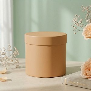 Caixa Acrílica Redonda - Caramelo - 15cm - 1 unidade - Rizzo