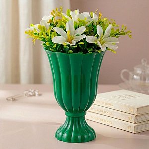 Vaso Decorativo - Slim - Verde Bandeira - 17cm - 1 unidade - Rizzo