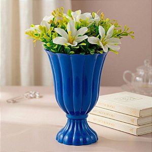 Vaso Decorativo - Slim - Azul Escuro - 17cm - 1 unidade - Rizzo