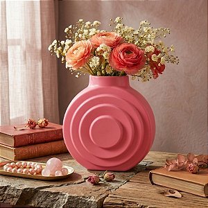 Vaso Decorativo - Orbe - Rosa - 15cm - 1 unidade - Rizzo