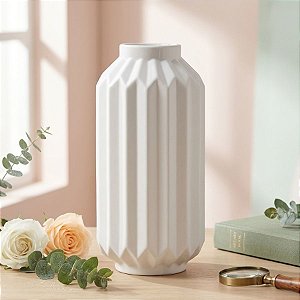 Vaso Decorativo - Elegance - Branca - 19cm - 1 unidade - Rizzo