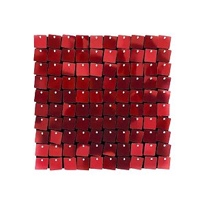 Painel Metalizado Shimmer Wall Vermelho - 30x30cm  - 1 unidade - Rizzo