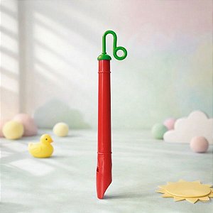 Brinquedo Flauta Piu Piu - Vermelho - 25cm - 1 unidade - Rizzo