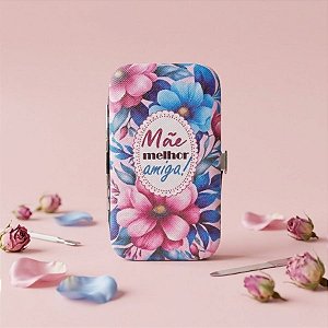 Kit Autocuidado 7 peças - Mãe Melhor Amiga - Azul Claro - 1 unidade - Rizzo