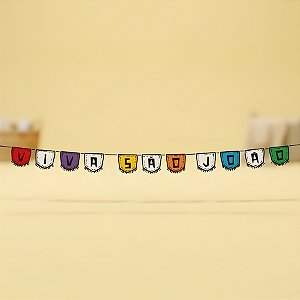 Faixa Decorativa Bandeirola de Papel - Cordel de São João - 240x13cm - 1 unidade - Regina - Rizzo