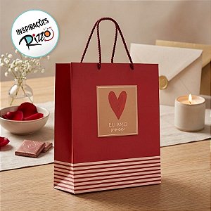 Sacola de Papel Premium - Season Love - 26x31x10cm - 1 unidade - Cromus - Rizzo