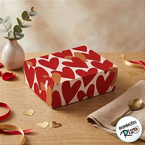 Caixa para 4 Brigadeiros - Season Love - 9x9x4,5cm - 10 unidades - Cromus - Rizzo