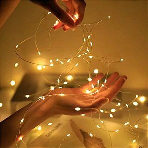 Cordão de LED Fio de Fada Amarelo - 3m - 1 unidade - Rizzo