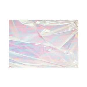 Folha de Papel Nacarado Transparente - 70x85cm - 1 unidade - Cromus - Rizzo