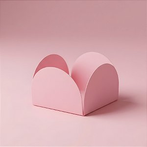 Forminhas Para Doces 4 Pétalas - Rosa Bebê - 3,3x2,3cm - 50 unidades - Rizzo