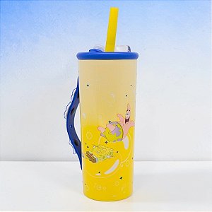 Copo Térmico Charms - Bob Esponja - 600ml - 1 unidade - Zonacriativa - Rizzo
