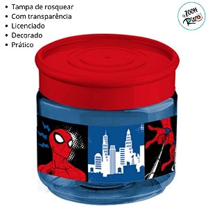 Pote de Plástico Organizador - Homem Aranha - 160ml - 1 unidade - Disney Original - Rizzo