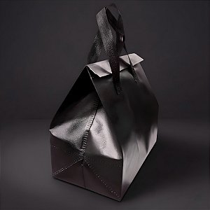 Sacola Térmica Preta com Alça - 26x28x17cm - 12 unidades - Rizzo