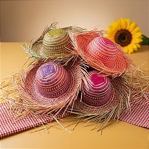 Chapéu de Palha Tremendão - Cores Sortidas - 1 unidade - Rizzo