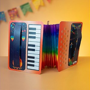 Enfeite Decorativo de Papel Seda - Sanfona - 15cm - 1 unidade - Girotoy - Rizzo