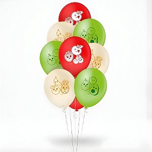 Balão Látex Redondo 9" Frutinhas - 23cm - 25 unidades - Regina - Rizzo