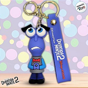 Chaveiro 3D Medo - Divertidamente 2 - 7cm - 1 unidade - Disney Original - Rizzo