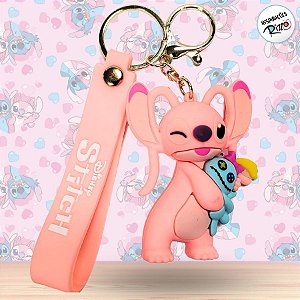 Chaveiro 3D Angel e Xêpa - 7cm - 1 unidade - Disney Original - Rizzo