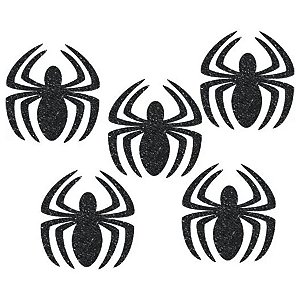 Aplique Glitter Homem-Aranha EVA - 5 unidades - Disney Original - Rizzo