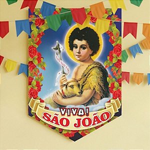 Painel Decorativo de Festa Junina - Banner São João - 46cm - 1 unidade - Festa Maluca - Rizzo