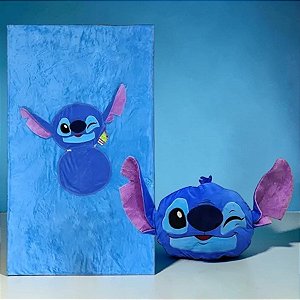 Almofada 2 em 1 Manta com Ziper Stitch - Disney Original - 1 unidade - Zonacriativa - Rizzo