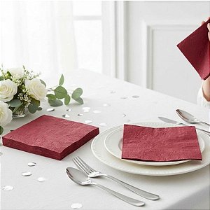 Guardanapo de Papel - Vermelho - 33cm - 12 Pacotes  - 240 unidades - Silver Festas - Rizzo