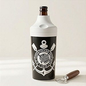 Porta Garrafa - Corinthians - 25cm - 1 unidade - Plasútil - Rizzo