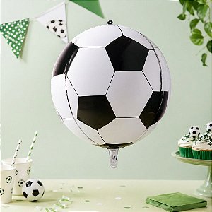 Balão de Festa 50" 125cm - Órbita 4D Bola de Futebol - 1 unidade - Partiu Festa - Rizzo