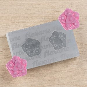 Molde de Silicone Rosinha Pequena Ref. 567 Flexarte