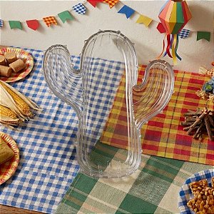 Bandeja Decorativa - Cacto Cristal - 24x21cm - 1 unidade - Rizzo