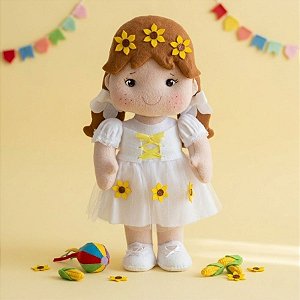 Boneca em Feltro - Noiva - 40cm - 1 unidade - Rizzo