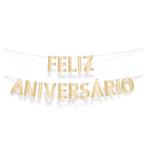 Faixa Decorativa Feliz Aniversário - Festa Cassino - 1 unidade - Cromus - Rizzo