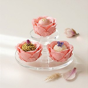Forminha Para Doces Finos - Magnólia Papaya - 5cm - 30 unidades - Decora Doces - Rizzo