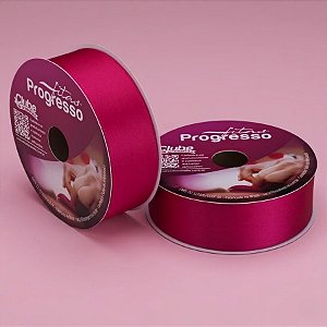 Fita de Cetim 38mm x 50m - Pink - CF009 Cor 303 - Rolo 50m - 1 unidade - Progresso - Rizzo