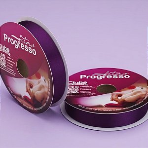 Fita de Cetim 22mm x 50m - Violeta - CF005 Cor 675 - Rolo 50m - 1 unidade - Progresso - Rizzo
