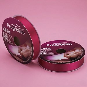 Fita de Cetim 22mm x 50m - Pink - CF005 Cor 303 - Rolo 50m - 1 unidade - Progresso - Rizzo