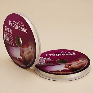 Fita de Cetim 10mm x 50m - Champagne - CF002 Cor 311 - Rolo 50m - 1 unidade - Progresso - Rizzo