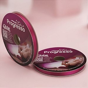 Fita de Cetim 10mm x 50m - Pink - CF002 Cor 303 - Rolo 50m - 1 unidade - Progresso - Rizzo