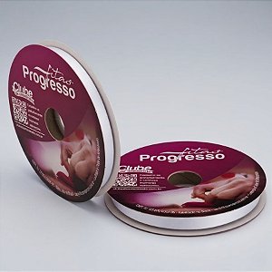 Fita de Cetim 10mm x 50m - Branco - CF002 Cor 201 - Rolo 50m - 1 unidade - Progresso - Rizzo
