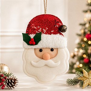Enfeite Para Pendurar de Natal - Papai Noel - 17cm - 1 unidade - Rizzo