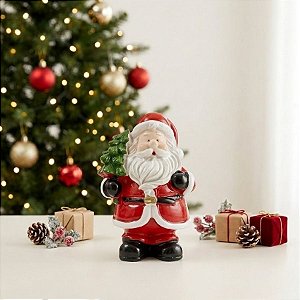 Enfeite Decorativo de Natal em Resina - Papai Noel - Árvore - 10cm - 1 unidade - Rizzo