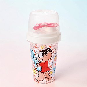 Mini Shakeira Turma da Mônica - Mônica - 320ml - 1 unidade - Plasútil - Rizzo