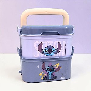 Mini Marmita Empilhável - Stitch - 440ml - Disney Original - 1 unidade - Plasútil - Rizzo