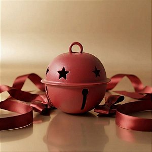 Enfeite Para Pendurar de Natal - Guizo Vermelho - 3x2,5cm - 9 unidades - Cromus - Rizzo